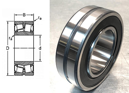 Подшипник BS2-2207-2RS/VT143 (2CS) (35x72x28) SKF ООО ИмпортПромПодшипник