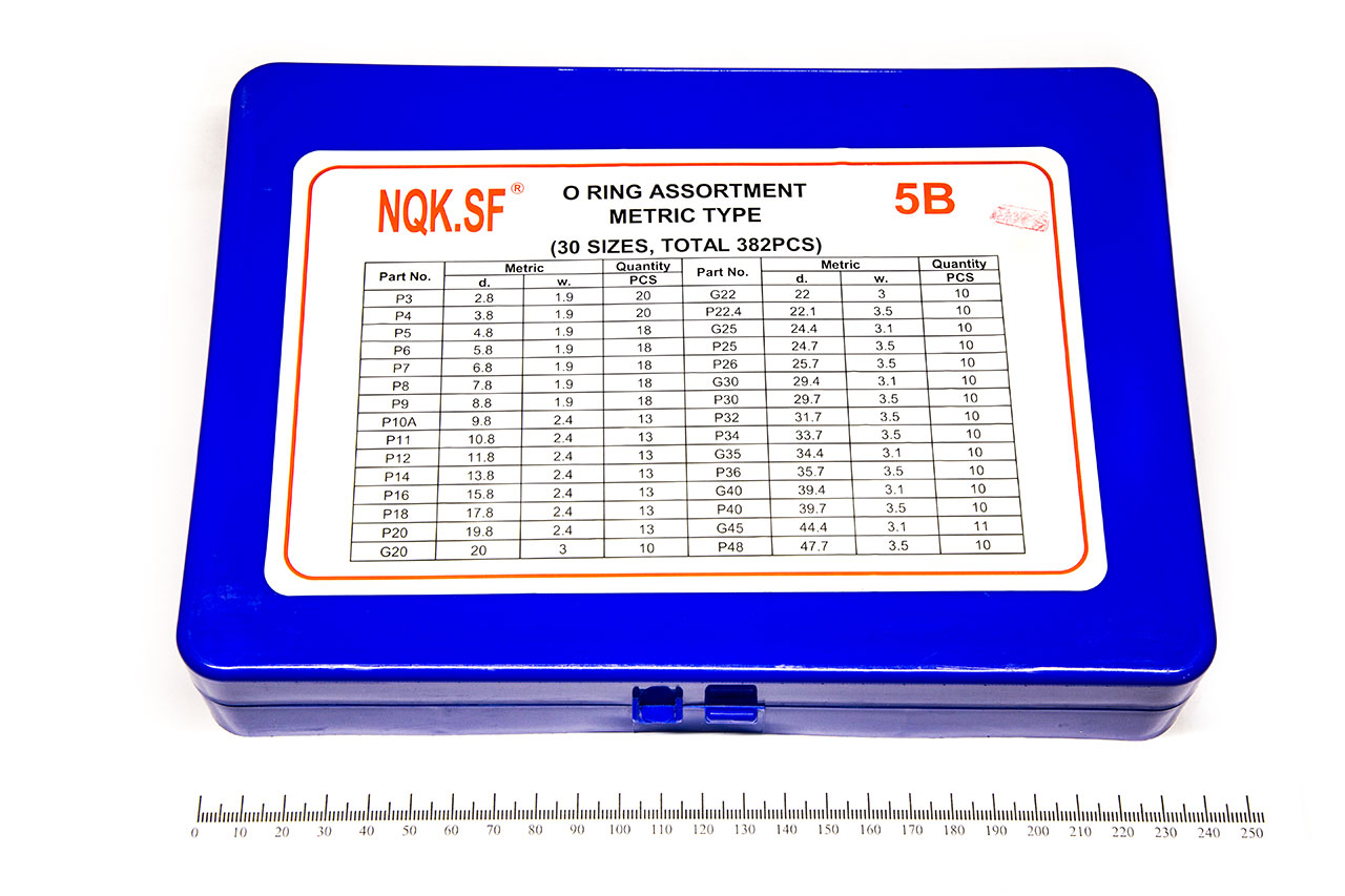 Кольцо-набор O-Ring №5B Метр. (382 шт) NBR70 ИмпортПромПодшипник
