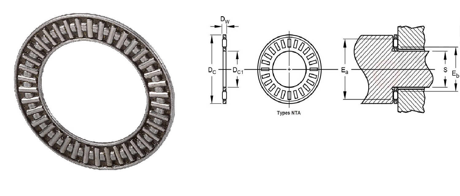 Подшипник NTA-1625  (25,4x39,687x1,984) KOY0 ООО ИмпортПромПодшипник