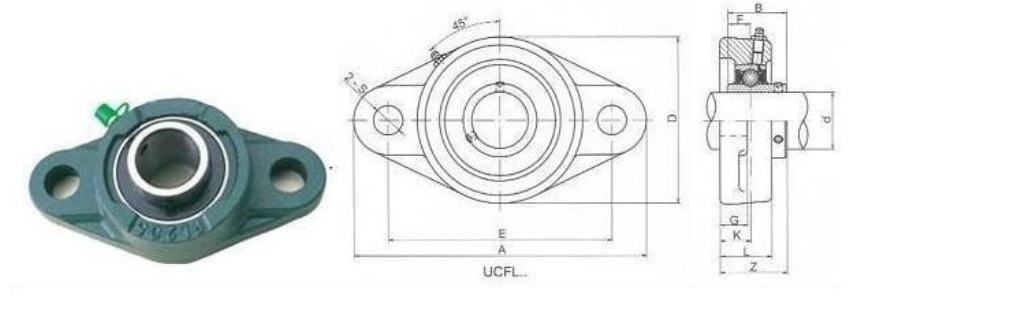 Подшипник UCFL 203 (узел в сборе) CRAFT ООО ИмпортПромПодшипник