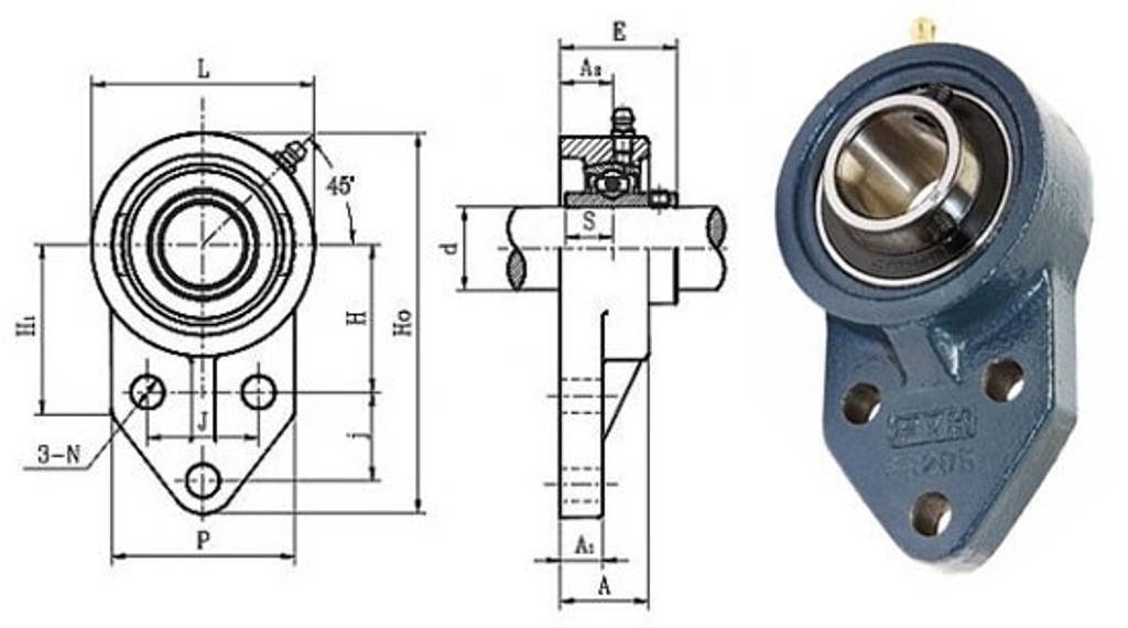 Подшипник UCFB 206 (узел в сборе) CRAFT ООО ИмпортПромПодшипник