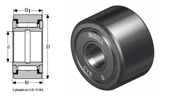 Подшипник CYR 1 3/4 S (CRY28VUU) (12,7x44,45x26,988/25,4) McGill ООО ИмпортПромПодшипник