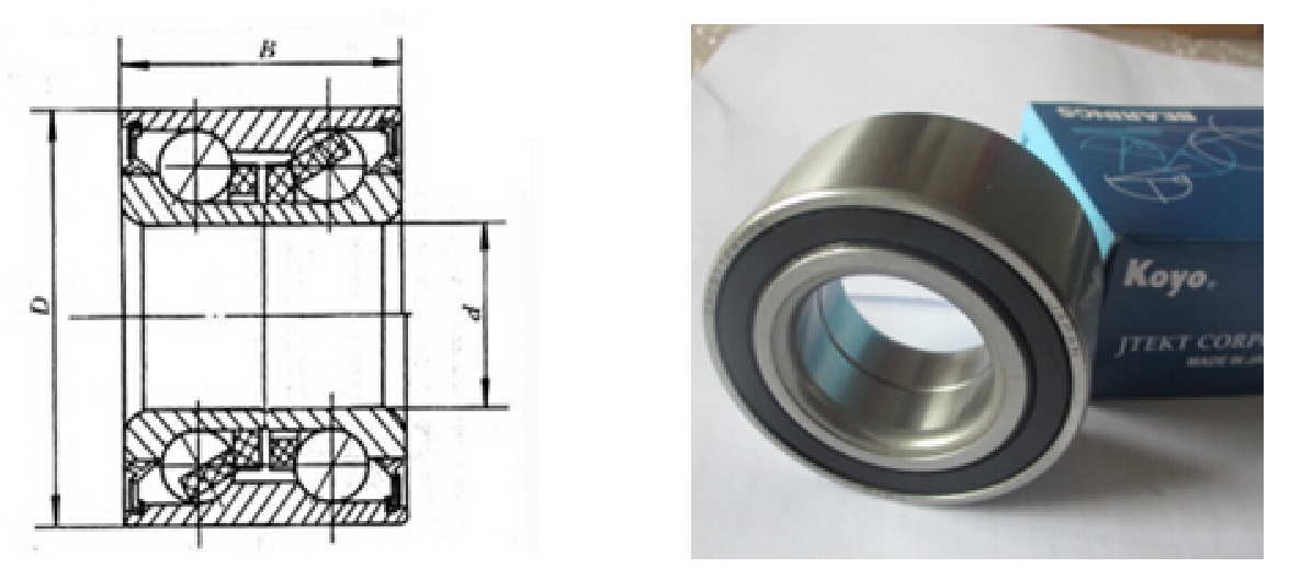 Подшипник DAC 3564A-1CS31(35x64x37) EBI ООО ИмпортПромПодшипник