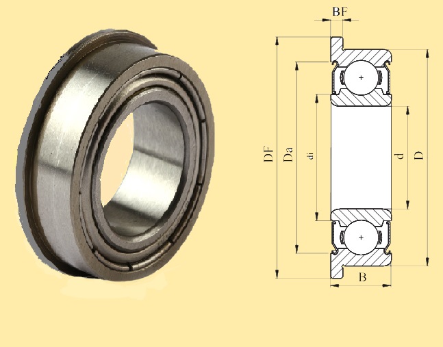 Подшипник MR104 ZZ F SS (1040DDLZZ) (4x10x4) NМВ ООО Импортпромподшипник