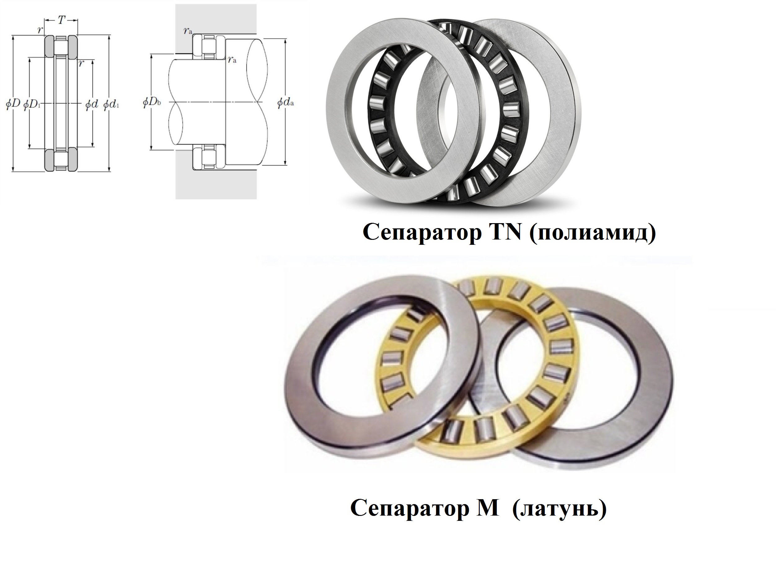 Подшипник 81206 M (4-9206 Л) (30x52x16) ООО ИмпортПромПодшипник