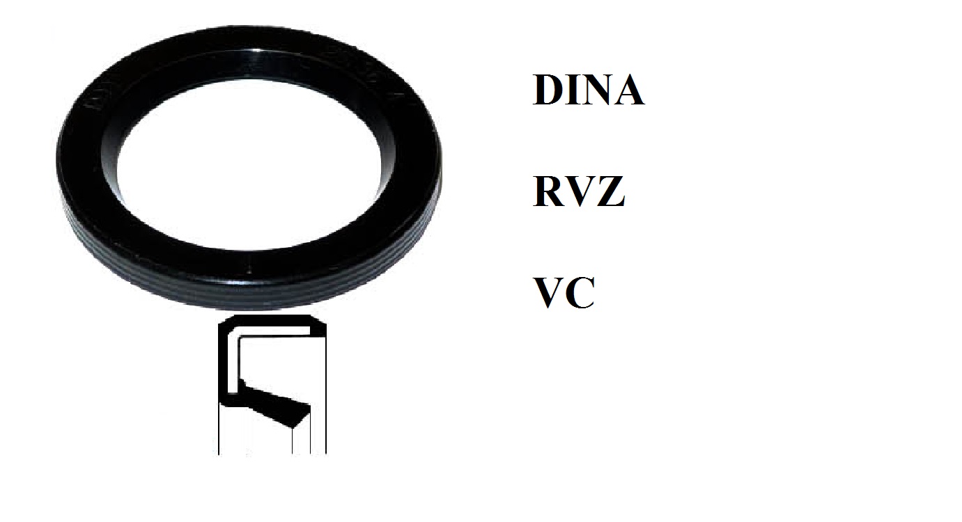 Манжета армированная 1-35x45x4 VC (DINA) ИмпортПромПодшипник