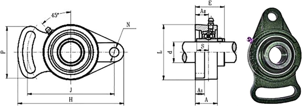 Подшипник UCFA 204 (узел в сборе) CRAFT ООО ИмпортПромПодшипник