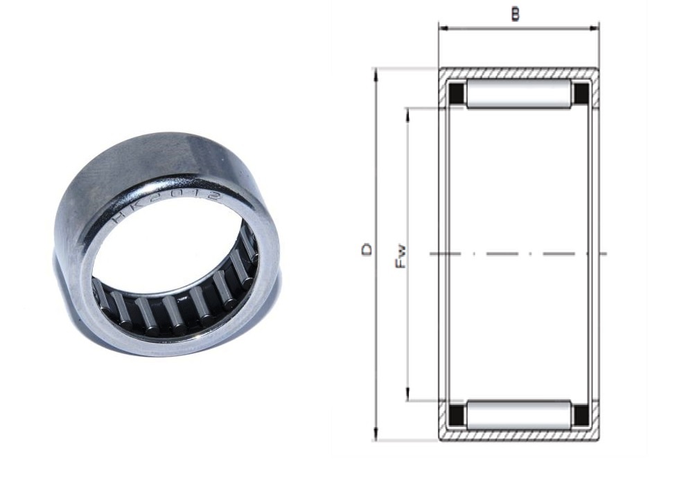 Подшипник BHA 87 Z (12,7x19,05x11,13) IKO ООО ИмпортПромПодшипник