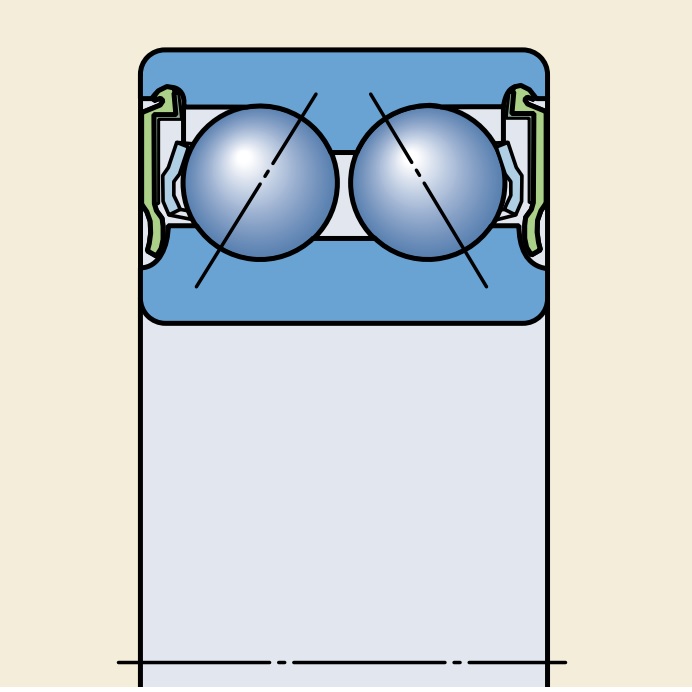 Подшипник 5304-В 2RSR TNG/С3 (3304) (20x52x22,2) NSK ООО Импортпромподшипник