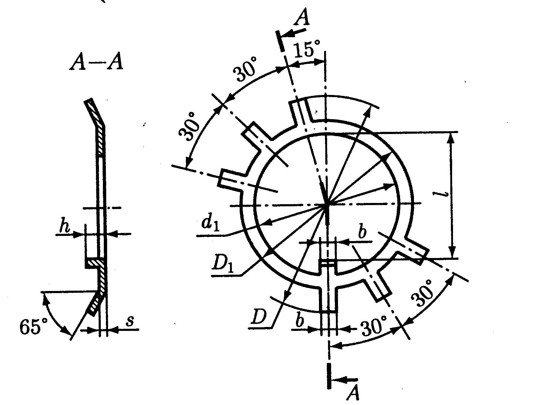 Шайба d 30 стопорная многолапчатая ГОСТ 11872-89