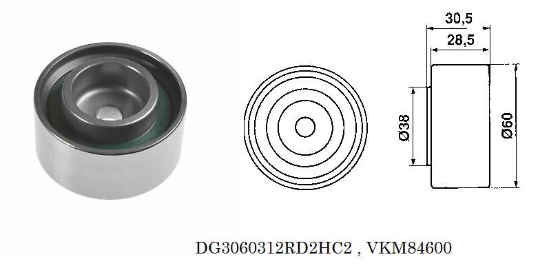 Подшипник JT7044 (VKM 84600) FBJ