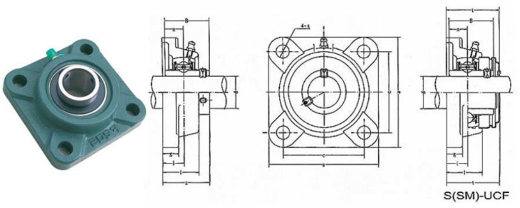 Подшипник UCF 207 (узел в сборе) FKD ООО ИмпортПромПодшипник