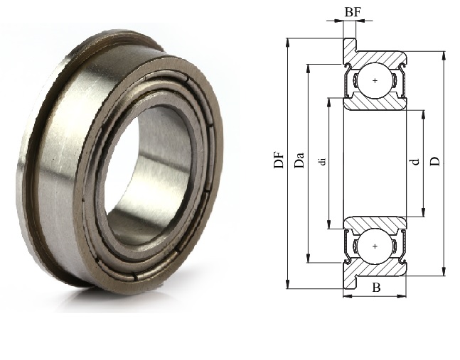 Подшипник MF126 ZZ SS (DDLF1260ZZRA1P25LY121) (6x12/13,6x4) NMB ООО ИмпортПромПодшипник