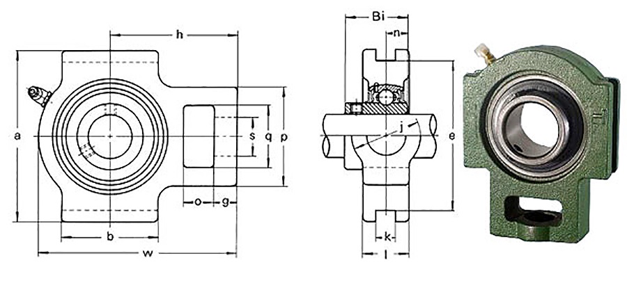 Подшипник UCT 207 (узел в сборе) FBJ ООО ИмпортПромПодшипник