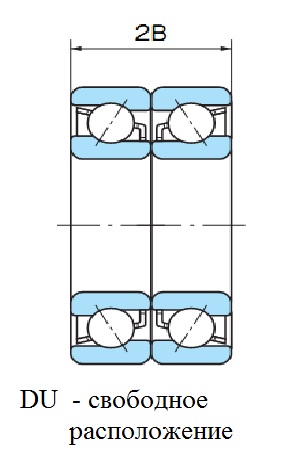 Подшипник 7010 CYDU/GLP4 (универ.дуплексирования) NACHI ООО ИмпортПромПодшипник