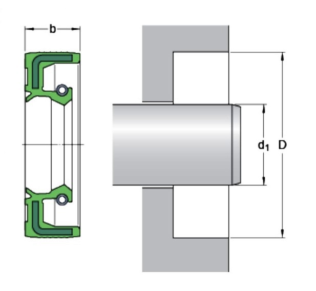 Манжета армированная 2-32x47x6 ТС ООО Импортпромподшипник