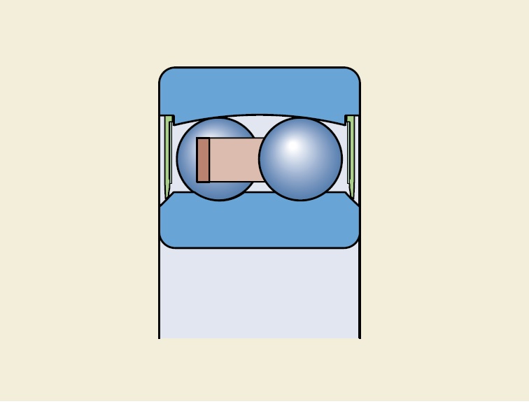 Подшипник 2208 EE G15  (2208-2RS FG) (40x80x23) SNR ООО ИмпортПромПодшипник