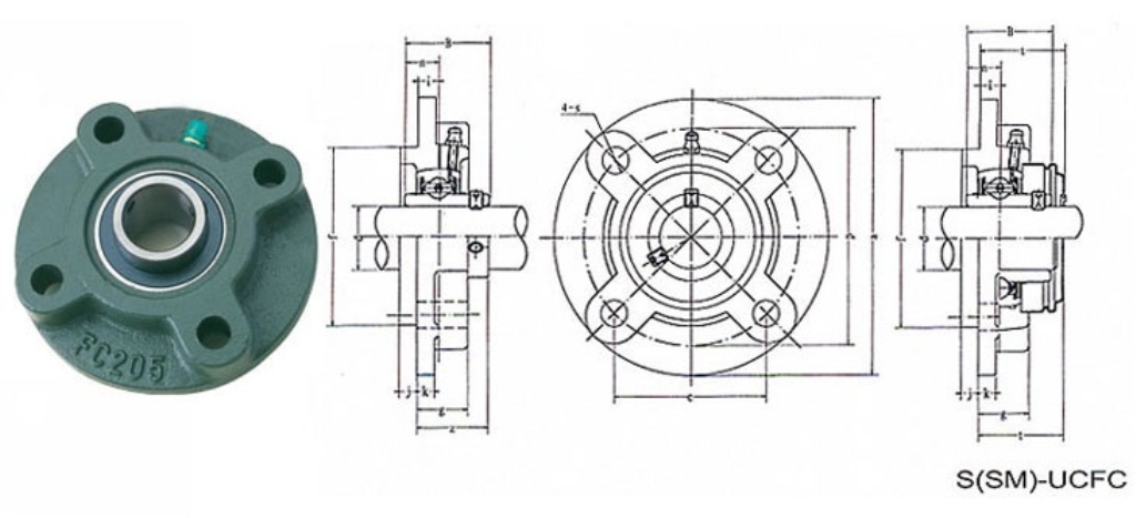 Подшипник UCFC 205 (узел в сборе) FBJ ООО ИмпортПромПодшипник