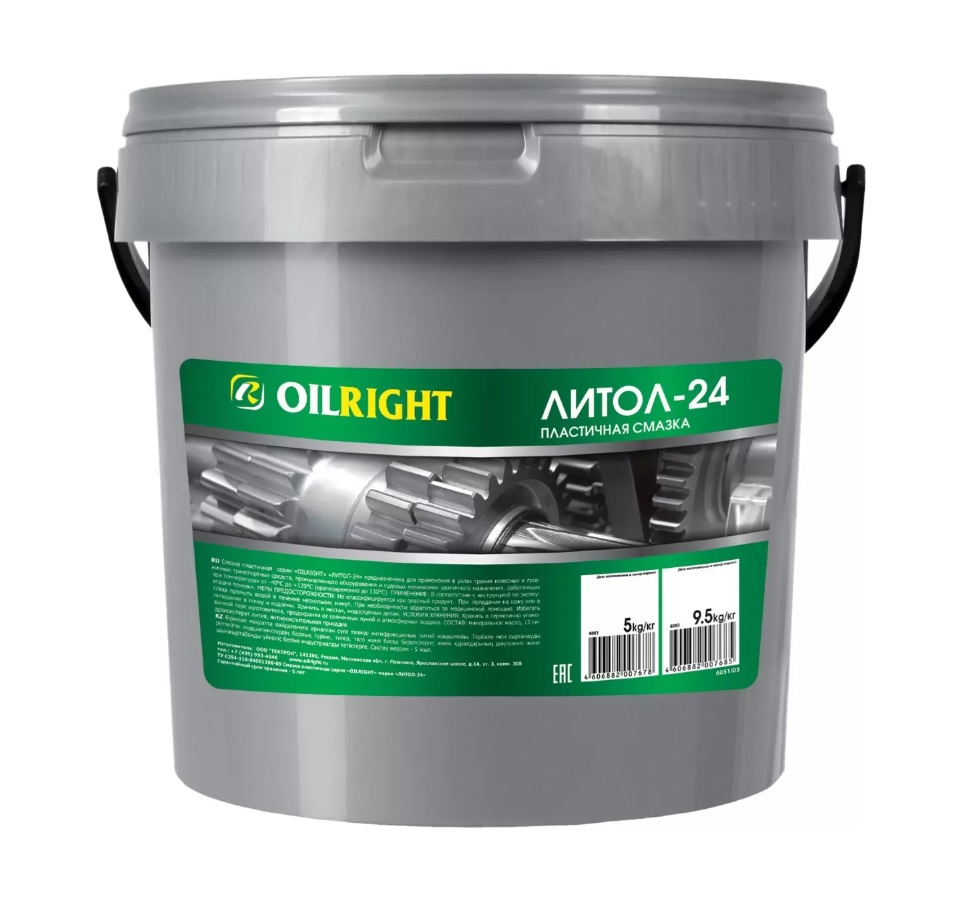 Литол 24 Oil Right банка 0.8 кг 6003 24294h ООО ИмпортПромПодшипник