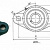 Подшипник UCFL 205 (узел в сборе) FBJ  