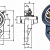 Подшипник UCFB 207 (узел в сборе) FBJ   